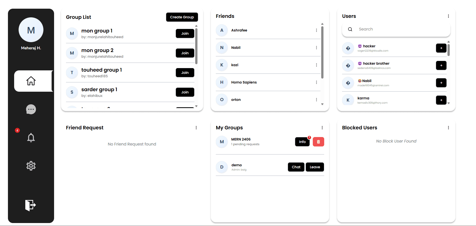 Top Chat- a chatting application